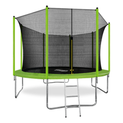 Батут  12FT с внутренней страховочной сеткой и лестницей, Батут  12FT с внутренней страховочной сетк