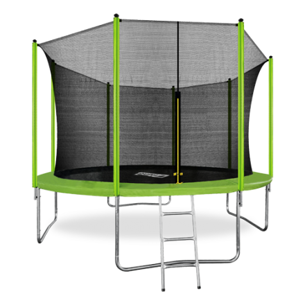 Батут  12FT с внутренней страховочной сеткой и лестницей, Батут  12FT с внутренней страховочной сетк, фото 1