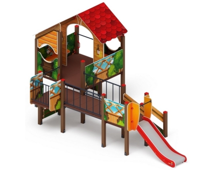 Детская игровая площадка Теремок ДИК 1.07.01-01 горка Н-900, фото 3