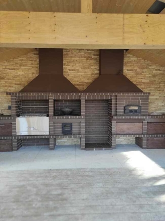 Печь Аристократ 854 Прямоугольный кирпич красный, фото 5