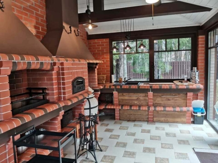 Печь Аристократ 854 Прямоугольный кирпич красный, фото 3