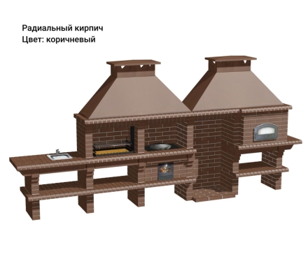 Печь Аристократ 854 Прямоугольный кирпич красный, фото 9