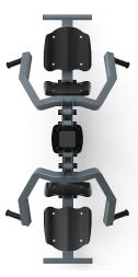 Жим от груди двойной (серый) - Уличный тренажер двойной - СТ 030-13.И1, фото 5 Жим от груди двойной (серый) - Уличный тренажер двойной - СТ 030-13.И1, фото 5
