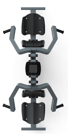 Жим от груди двойной (серый) - Уличный тренажер двойной - СТ 030-13.И1, фото 5