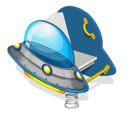 Качалка на пружине НЛО КБ-20Х для игровой площадки, фото 1 Качалка на пружине НЛО КБ-20Х для игровой площадки, фото 1