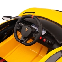 Электромобиль Lamborghini Aventador SVJ 12V HL328 желтый