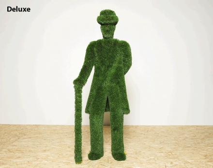 Топиари Джентльмен в шляпе с тростью, h=190 см - газон Eco, фото 6