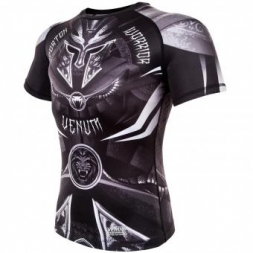 Рашгард Venum Gladiator 3.0 Black/White S/S, фото 2