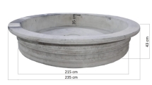 Бассейн Королевский черный (d 235 см)