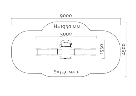 Горка двойная Крокодил 08408 для детской площадки, фото 3