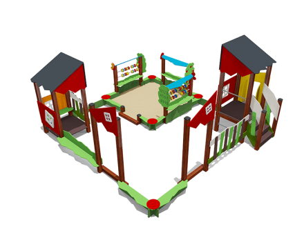 Песочный дворик ВСТ 5634 для детской площадки, фото 2