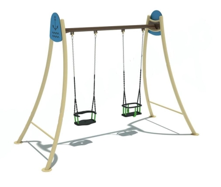 Качели Якорь бежевый для детской площадки, фото 1