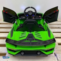 Электромобиль Lamborghini Aventador SVJ A333MP зеленый