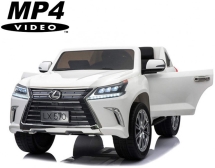 Детский электромобиль Lexus LX570 4WD MP4 - DK-LX570-WHITE-MP4