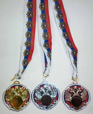 Медаль d-65мм 2 место (серебро), арт. 65-02-13, фото 1