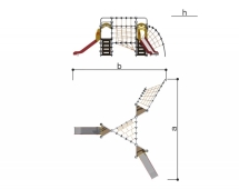 Детский спортивно-игровой комплекс Romana 057.46.00 (Цвет 1)
