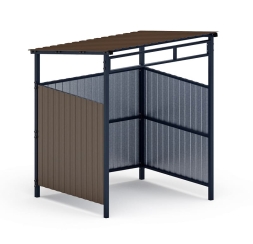 Навес контейнерной площадки для мусора (1 секция) МФ 55.02.03.1-02, фото 1