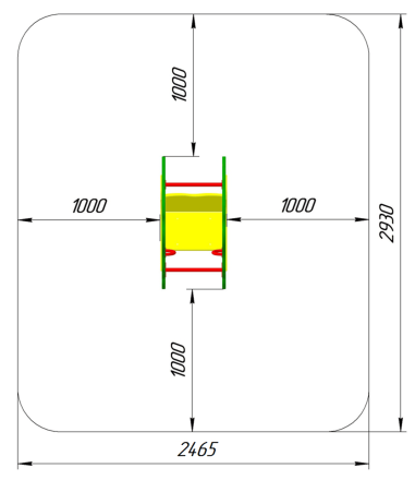 Качалка на пружине Лягушонок КБ-15Х для игровой площадки, фото 2
