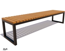 Скамейка уличная Нео, Лиственница 1,8 м, фото 4