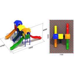 Игровая площадка Холмы 2.2, фото 3 Игровая площадка Холмы 2.2, фото 3
