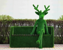 Топиари олень Варлам (без лавочки) - газон Eco Топиари олень Варлам (без лавочки) - газон Eco