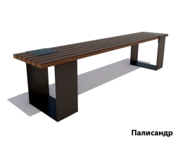 Парковая скамейка Цюрих, Лиственница 1,5 м , фото 4