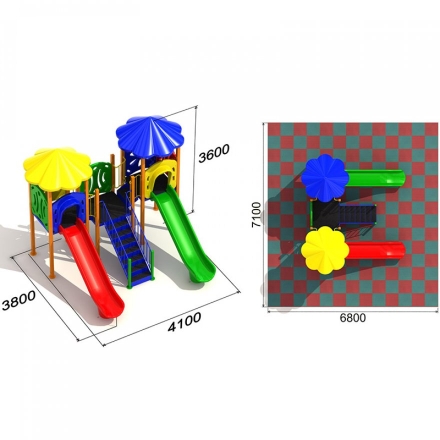 Детская площадка Водопад 1.1-3, фото 3