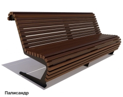 Скамейка уличная Стрит, Сосна 1,5 м, фото 2