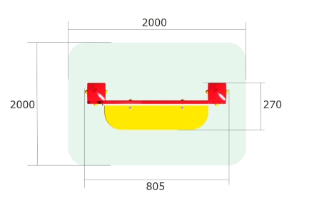 Развивающий элемент Стенка для рисования РЭ028 для детской площадки, фото 2