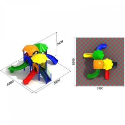Детская площадка Непоседа 3.3, фото 3 Детская площадка Непоседа 3.3, фото 3