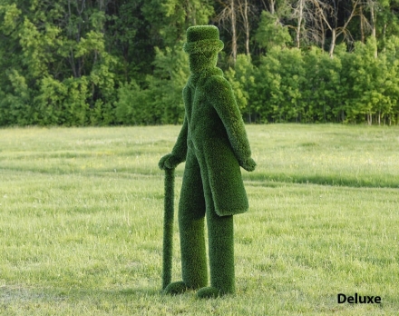 Топиари Джентльмен в шляпе с тростью, h=230 см - газон Deluxe, фото 2