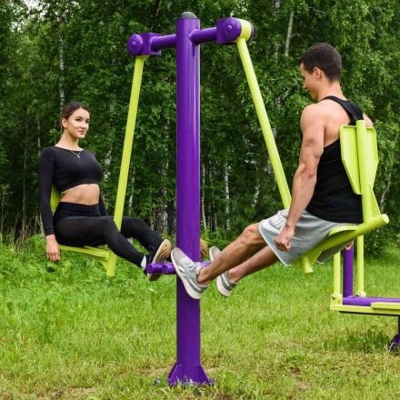 Smart-1023 Уличный тренажер Жим ногами (двусторонний) Zavodsporta, фото 8