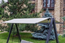 Качели LOAN трехместные (серые подушки)