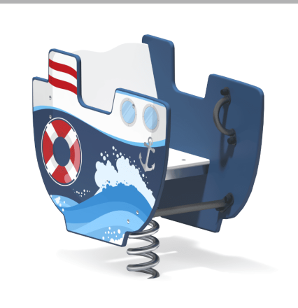 Качалка на пружине Кораблик КБ-12 для игровой площадки, фото 1