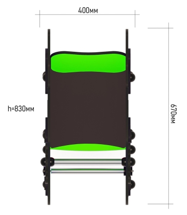 Качалка на пружине ЛД042004 для детской площадки, фото 2