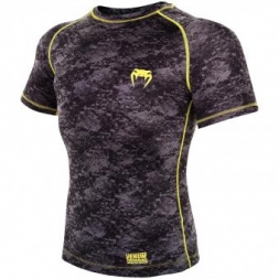 Рашгард Venum Tramo Black/Yellow S/S, фото 2