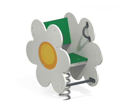 Качалка на пружине Ромашка КБ-09 для игровой площадки, фото 1