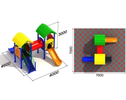 Детская игровая площадка Радуга 1.1.2, фото 2