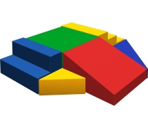 Мягкий спортивный модуль «Двойная лесенка» Мягкий спортивный модуль «Двойная лесенка»