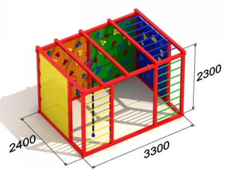 Уличный спортивный комплекс Атлетический куб 3 для детской площадки, фото 3