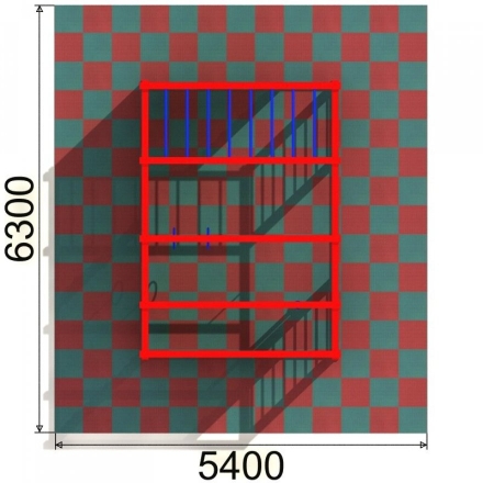 Уличный спортивный комплекс Атлетический куб 3 для детской площадки, фото 4