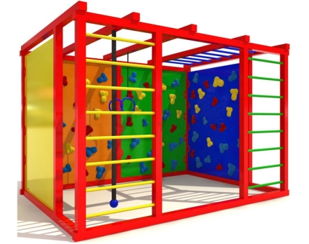 Уличный спортивный комплекс Атлетический куб 3 для детской площадки, фото 1