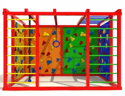 Уличный спортивный комплекс Атлетический куб 3 для детской площадки, фото 2