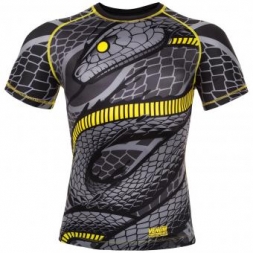 Рашгард Venum Snaker Black/Yellow S/S, фото 1