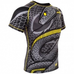 Рашгард Venum Snaker Black/Yellow S/S, фото 2