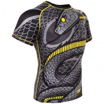 Рашгард Venum Snaker Black/Yellow S/S, фото 2