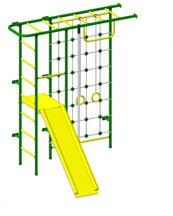 Спортивный комплекс Пионер 11С зелёно/жёлтый, фото 1