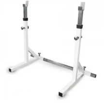 Стойка Barbell МВ 2.19 с двумя позициями для штанг (простая, нехромированная) белый