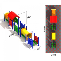 Детский игровой комплекс Вагоновожатый 1, фото 3