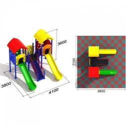 Детская площадка Водопад 1.1-1, фото 3 Детская площадка Водопад 1.1-1, фото 3